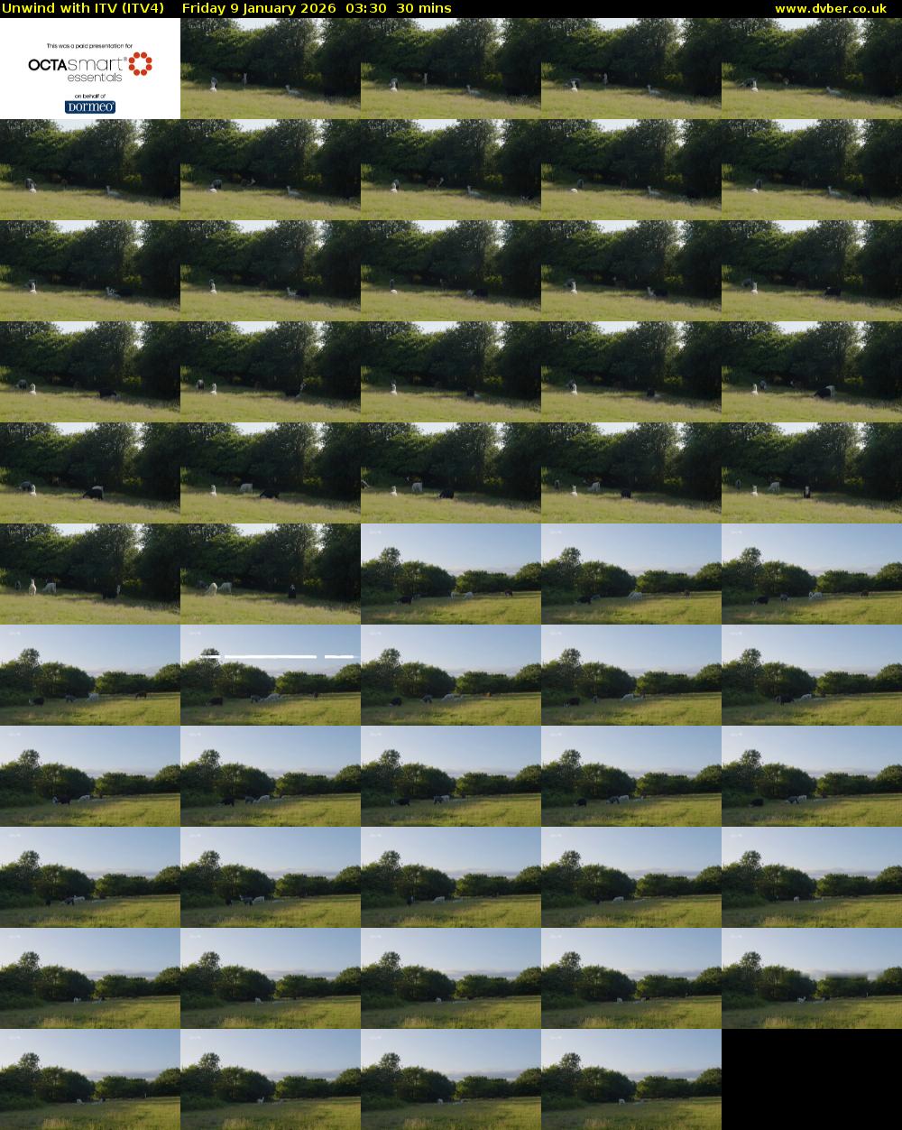 Unwind With ITV (ITV4) Friday 9 January 2026 03:30 - 04:00