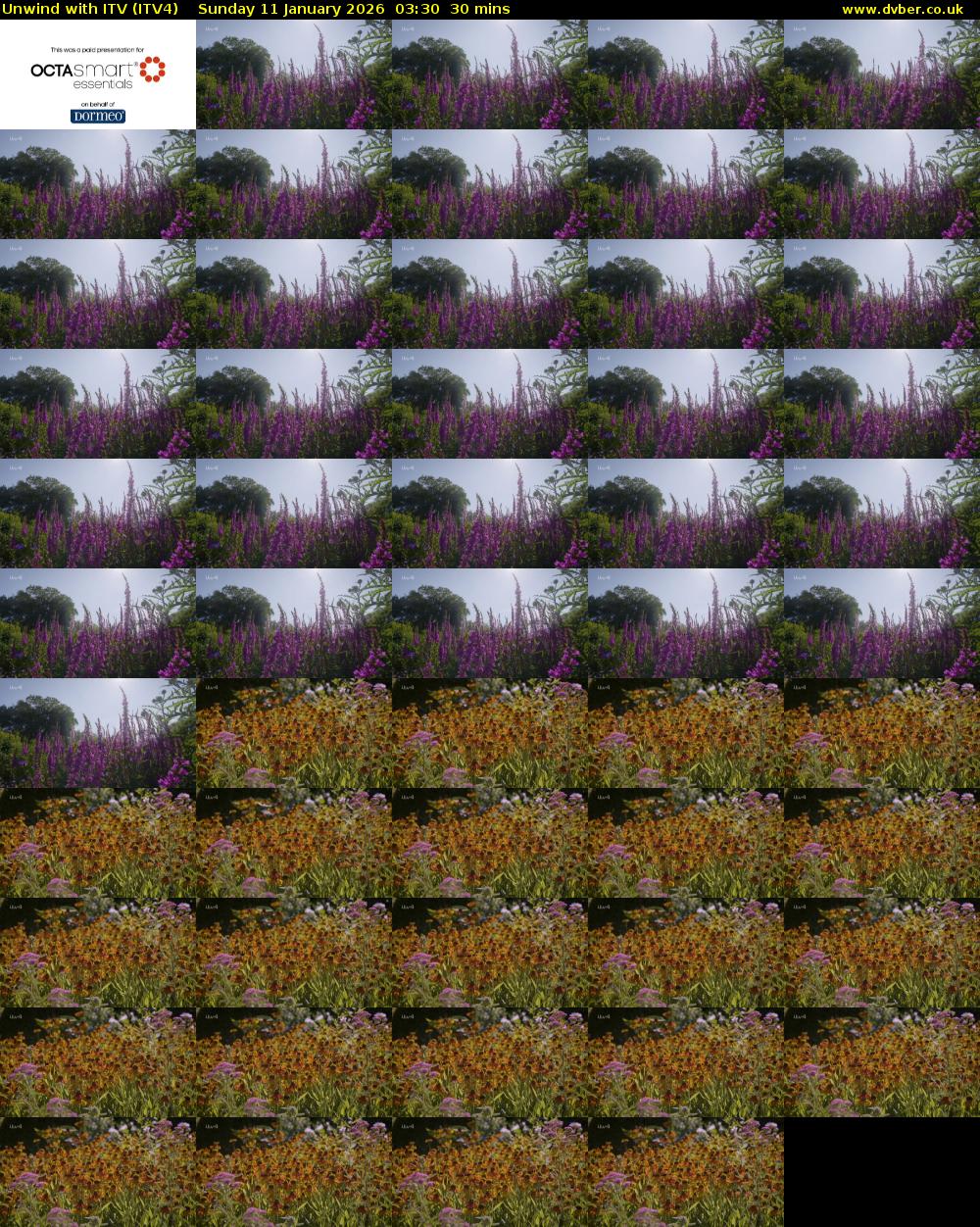 Unwind With ITV (ITV4) Sunday 11 January 2026 03:30 - 04:00