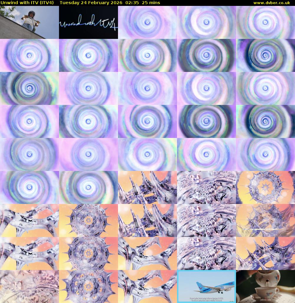 Unwind With ITV (ITV4) Tuesday 24 February 2026 02:35 - 03:00