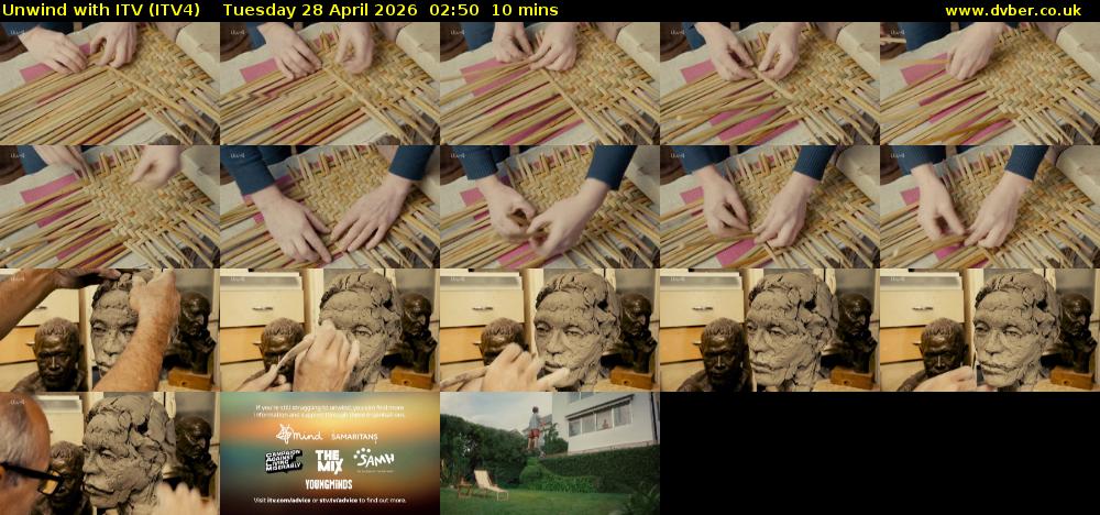 Unwind With ITV (ITV4) Tuesday 28 April 2026 02:50 - 03:00