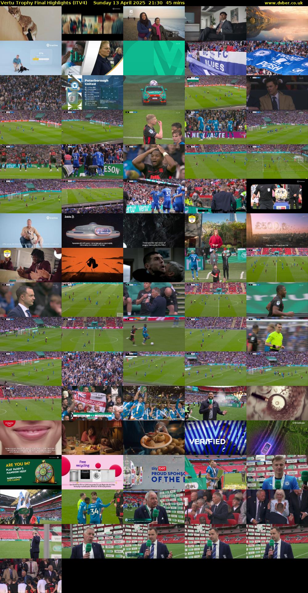 Vertu Trophy Final Highlights (ITV4) Sunday 13 April 2025 21:30 - 22:15