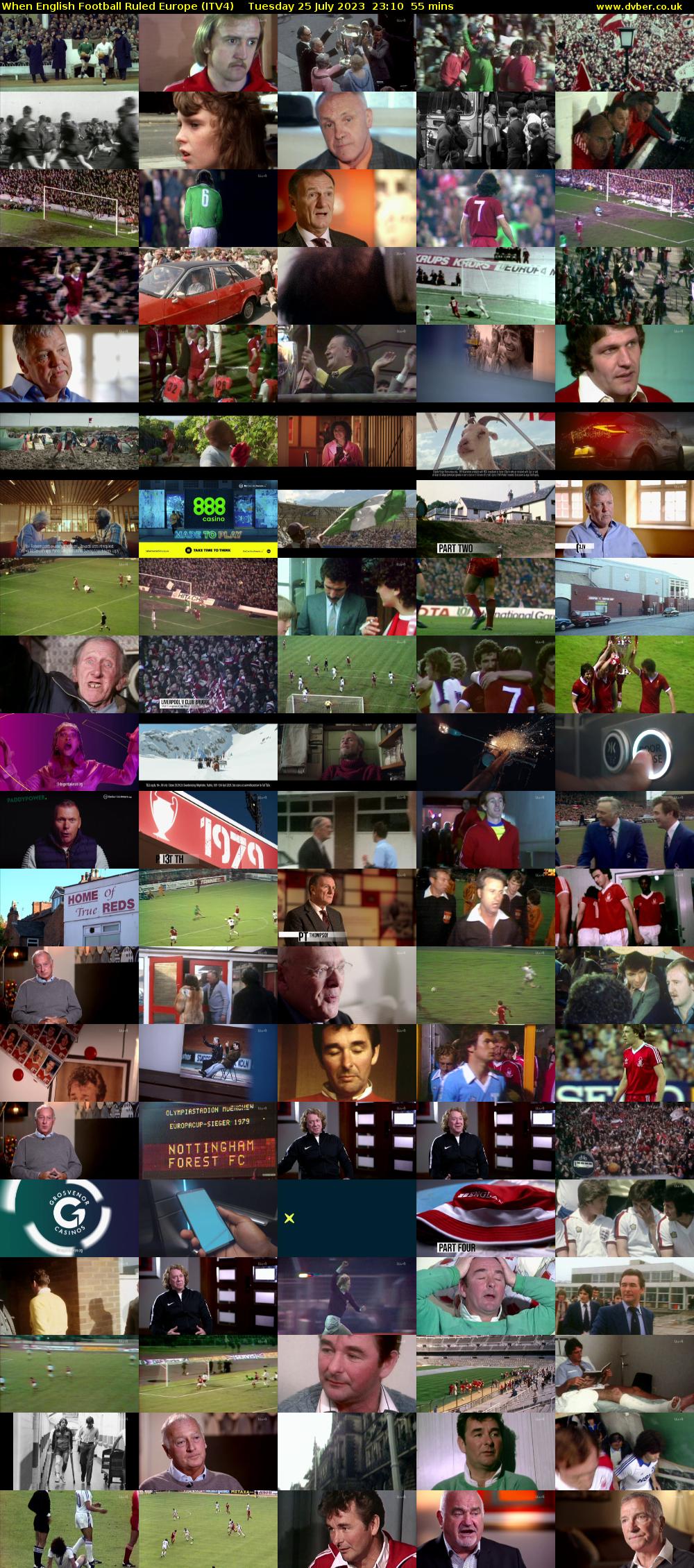 When English Football Ruled Europe (ITV4) Tuesday 25 July 2023 23:10 - 00:05