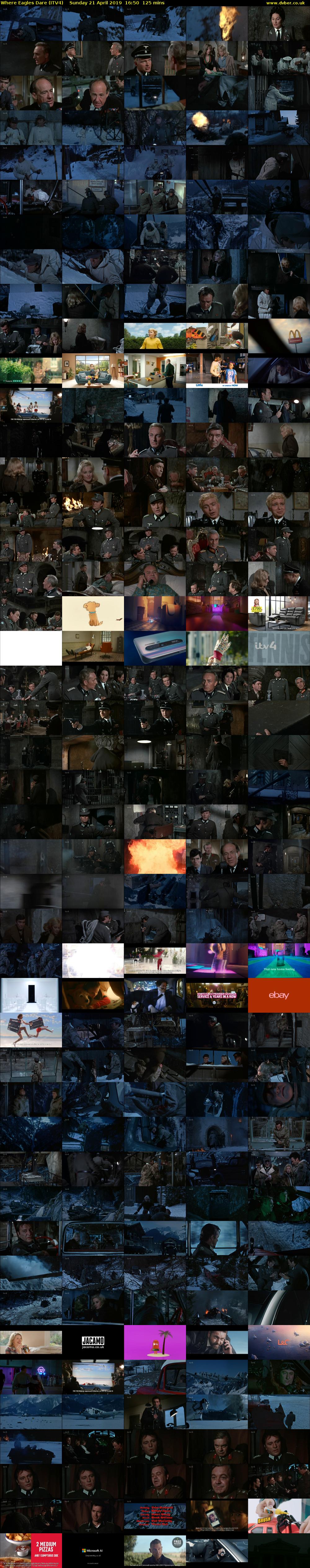 Where Eagles Dare (ITV4) Sunday 21 April 2019 16:50 - 18:55