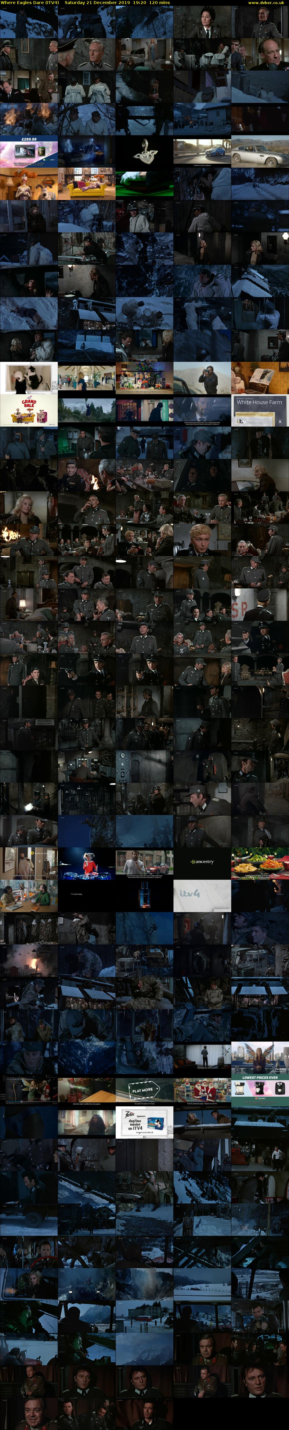Where Eagles Dare (ITV4) Saturday 21 December 2019 19:20 - 21:20