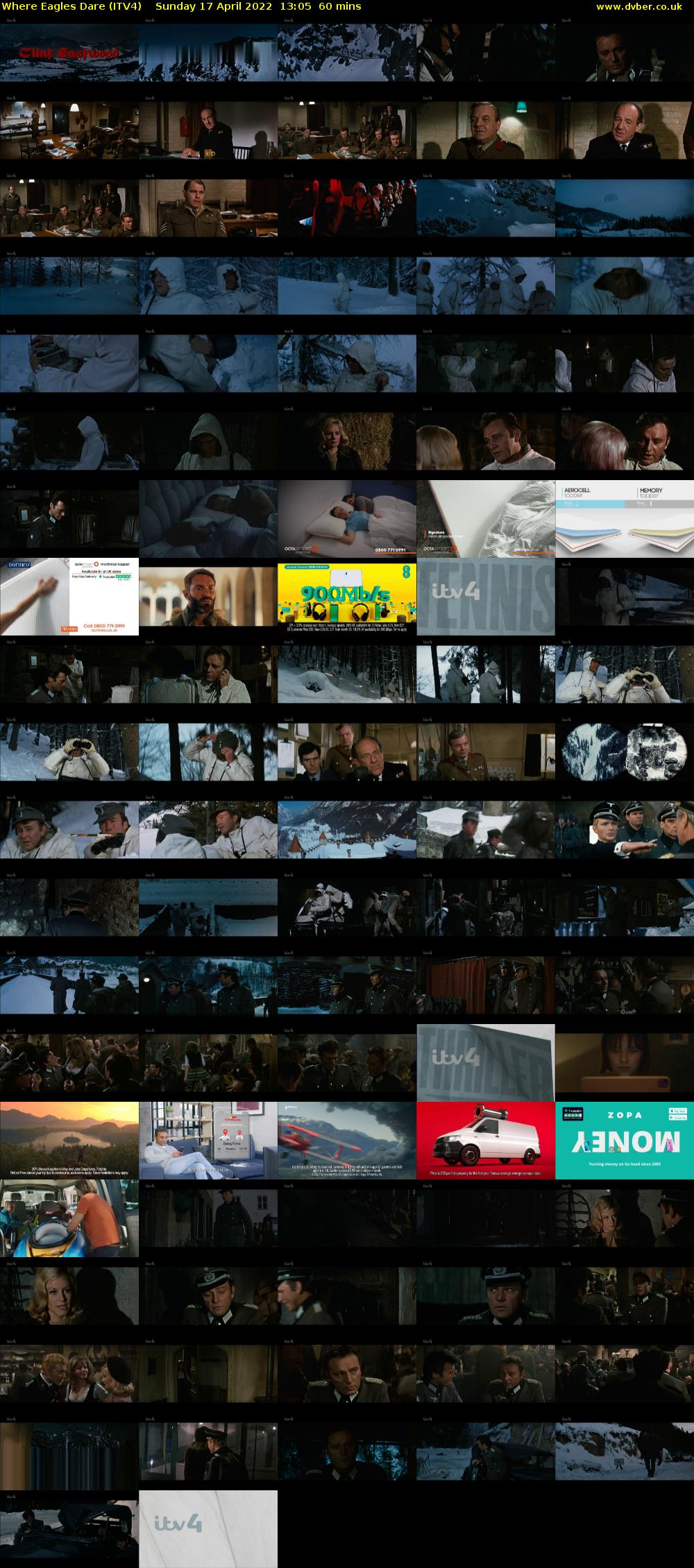 Where Eagles Dare (ITV4) Sunday 17 April 2022 13:05 - 14:05