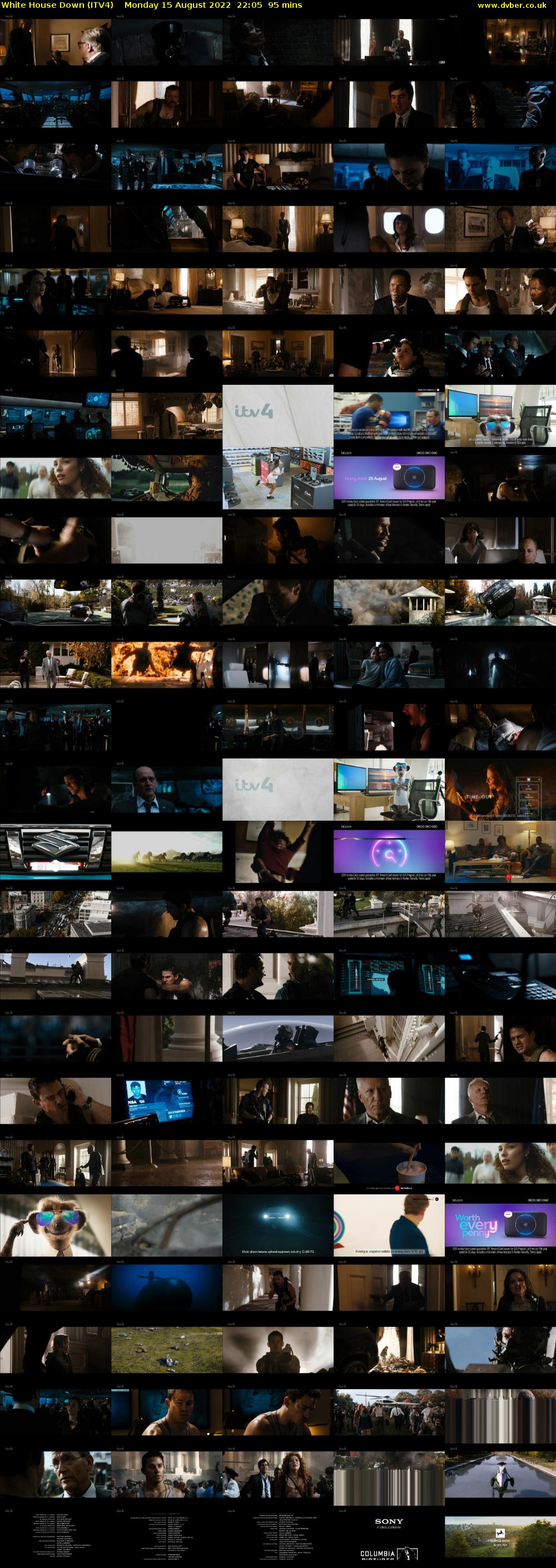 White House Down (ITV4) Monday 15 August 2022 22:05 - 23:40
