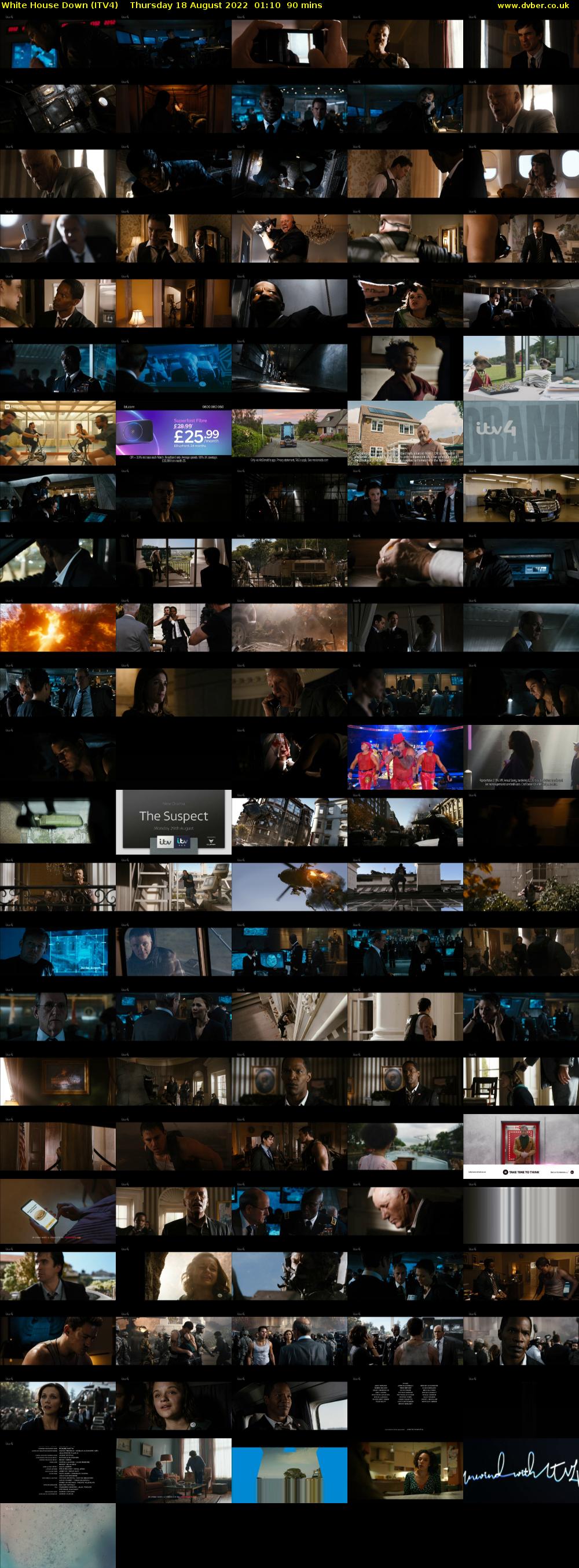 White House Down (ITV4) Thursday 18 August 2022 01:10 - 02:40