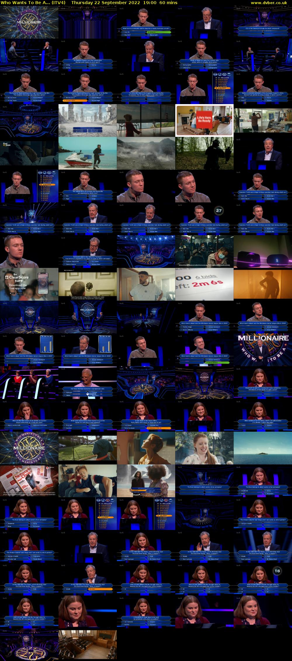 Who Wants To Be A... (ITV4) Thursday 22 September 2022 19:00 - 20:00