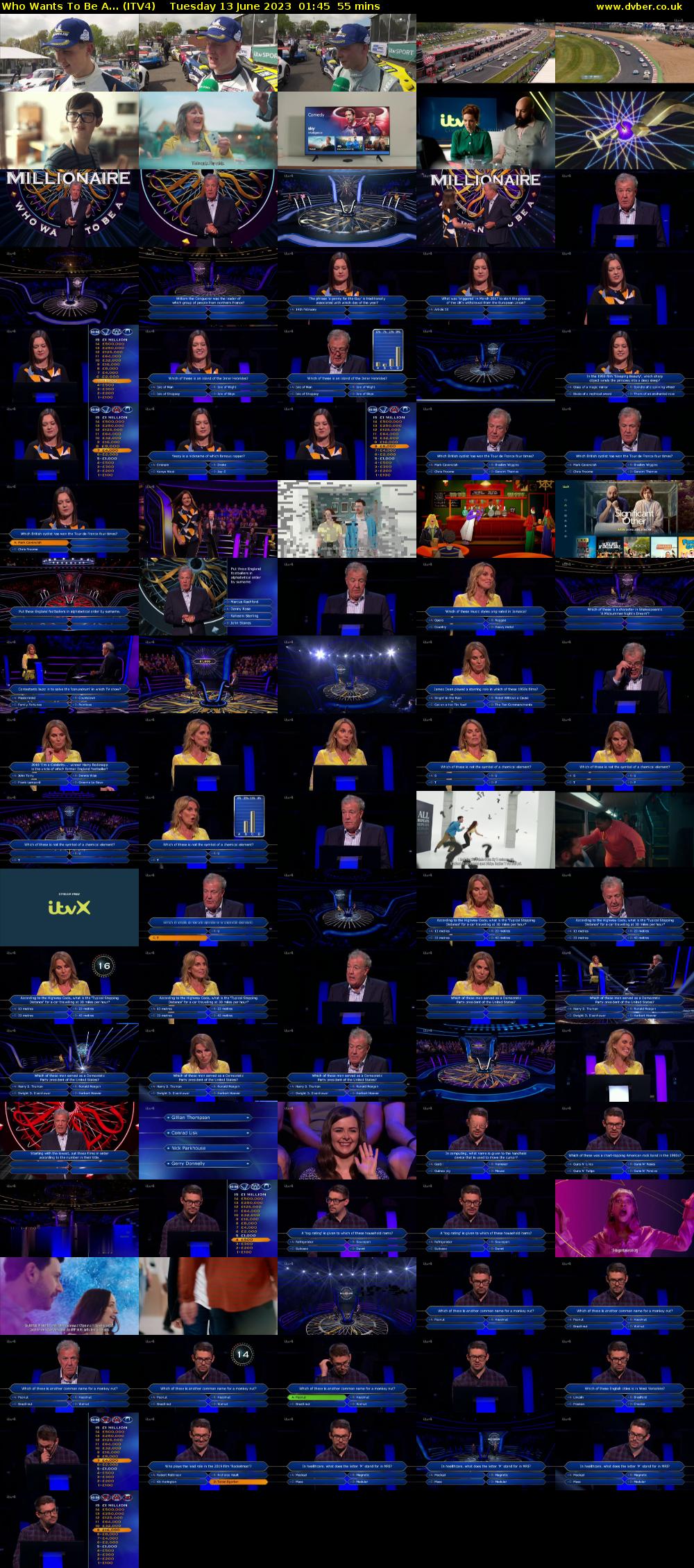 Who Wants To Be A... (ITV4) Tuesday 13 June 2023 01:45 - 02:40