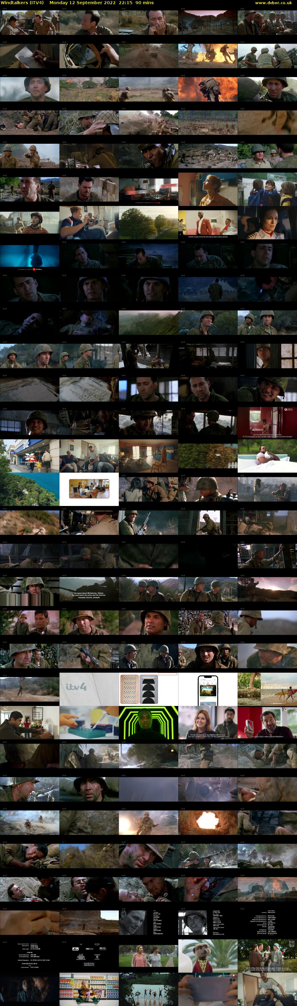 Windtalkers (ITV4) Monday 12 September 2022 22:15 - 23:45