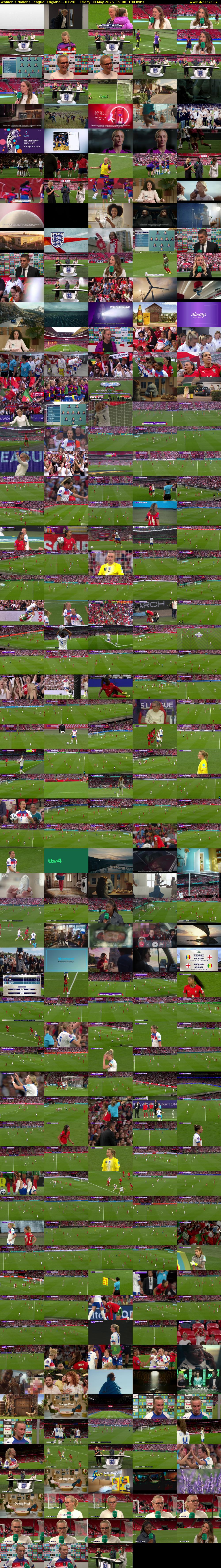 Women's Nations League: England... (ITV4) Friday 30 May 2025 19:00 - 22:00