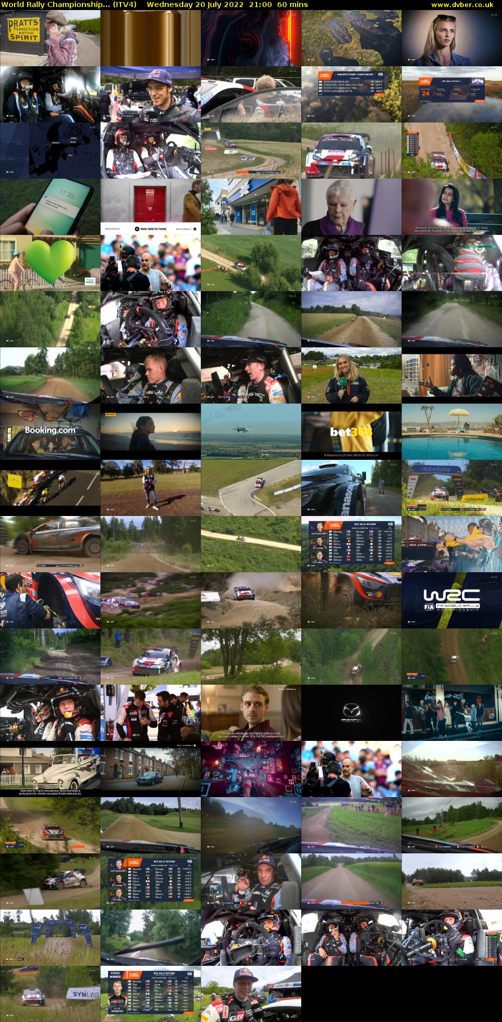 World Rally Championship... (ITV4) Wednesday 20 July 2022 21:00 - 22:00