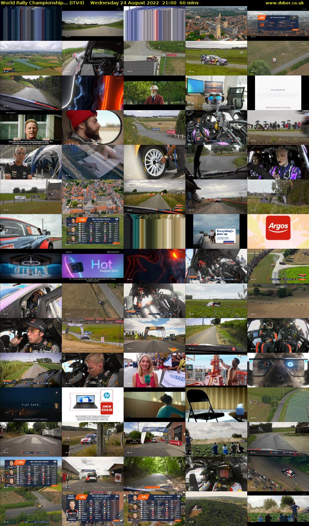 World Rally Championship... (ITV4) Wednesday 24 August 2022 21:00 - 22:00