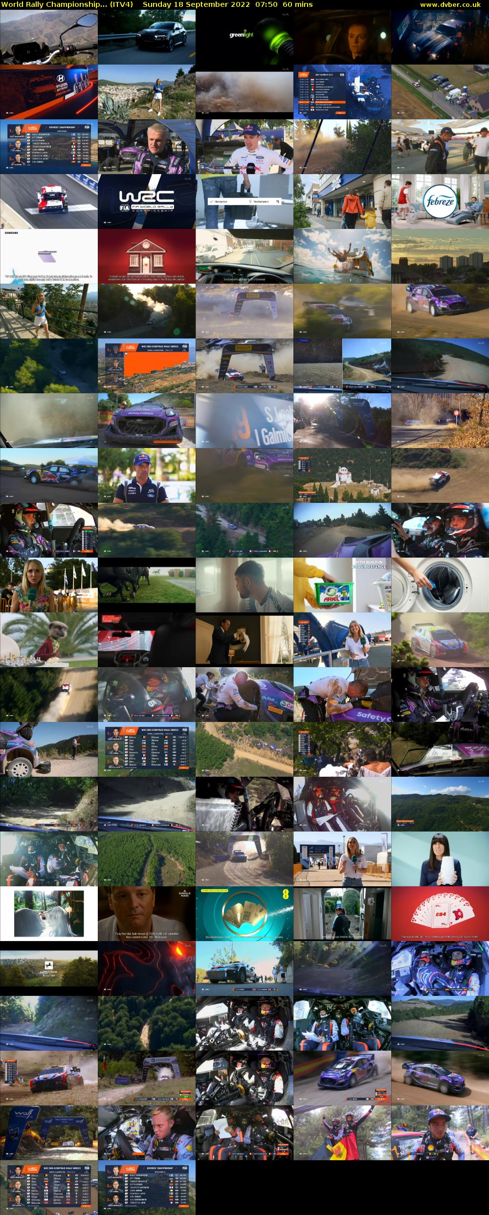 World Rally Championship... (ITV4) Sunday 18 September 2022 07:50 - 08:50