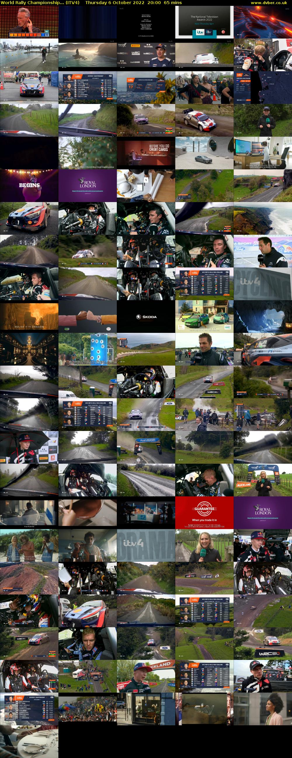 World Rally Championship... (ITV4) Thursday 6 October 2022 20:00 - 21:05