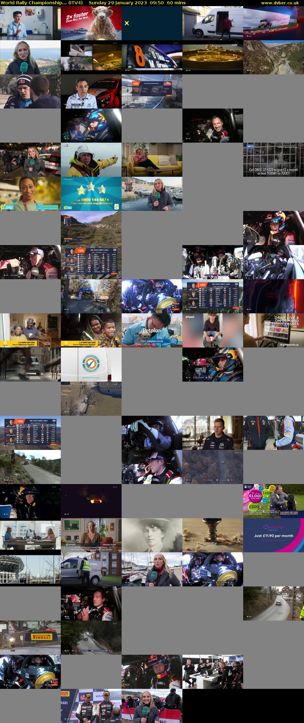 World Rally Championship... (ITV4) Sunday 29 January 2023 09:50 - 10:50