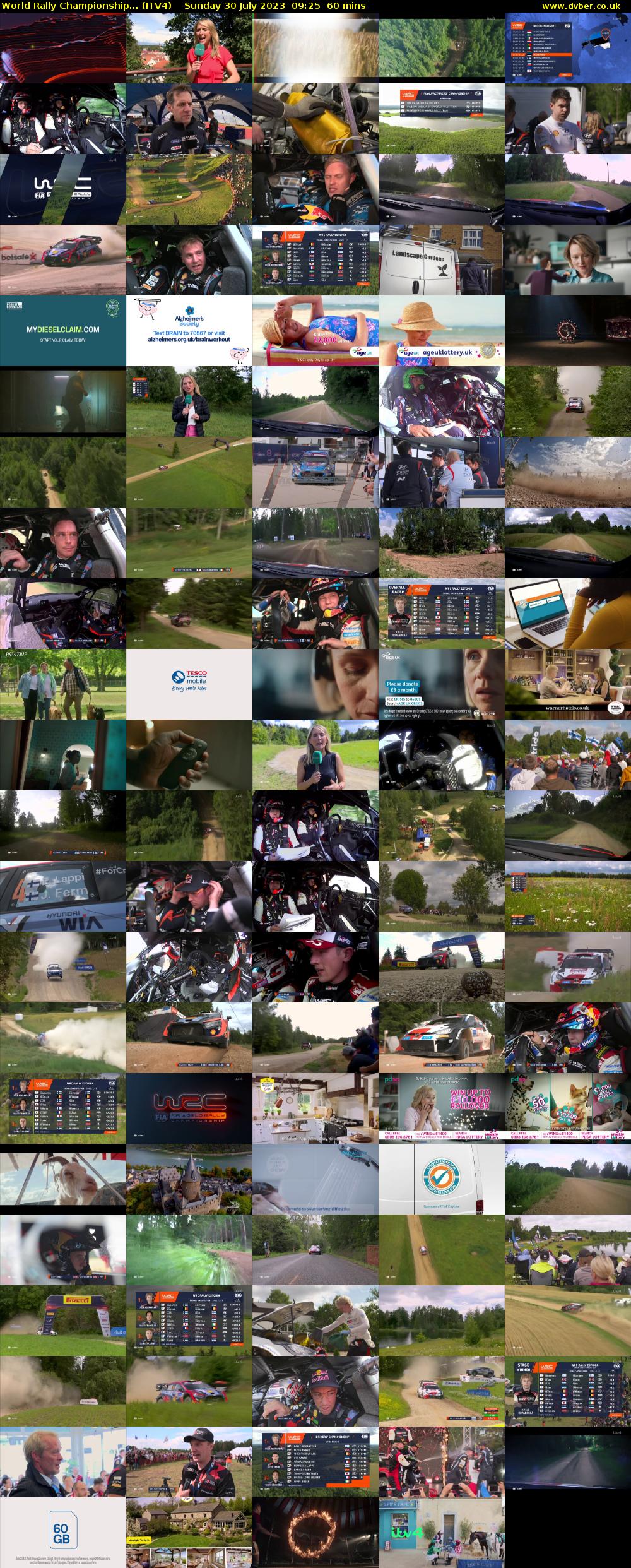 World Rally Championship... (ITV4) Sunday 30 July 2023 09:25 - 10:25