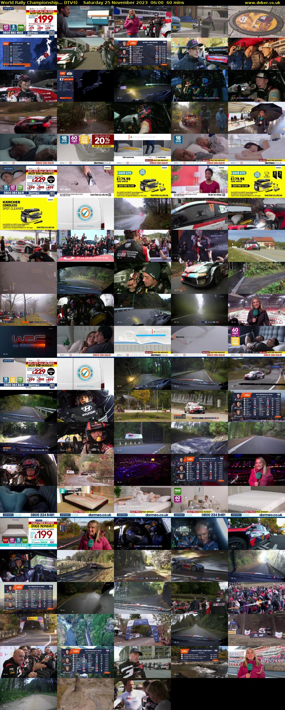 World Rally Championship... (ITV4) Saturday 25 November 2023 06:00 - 07:00
