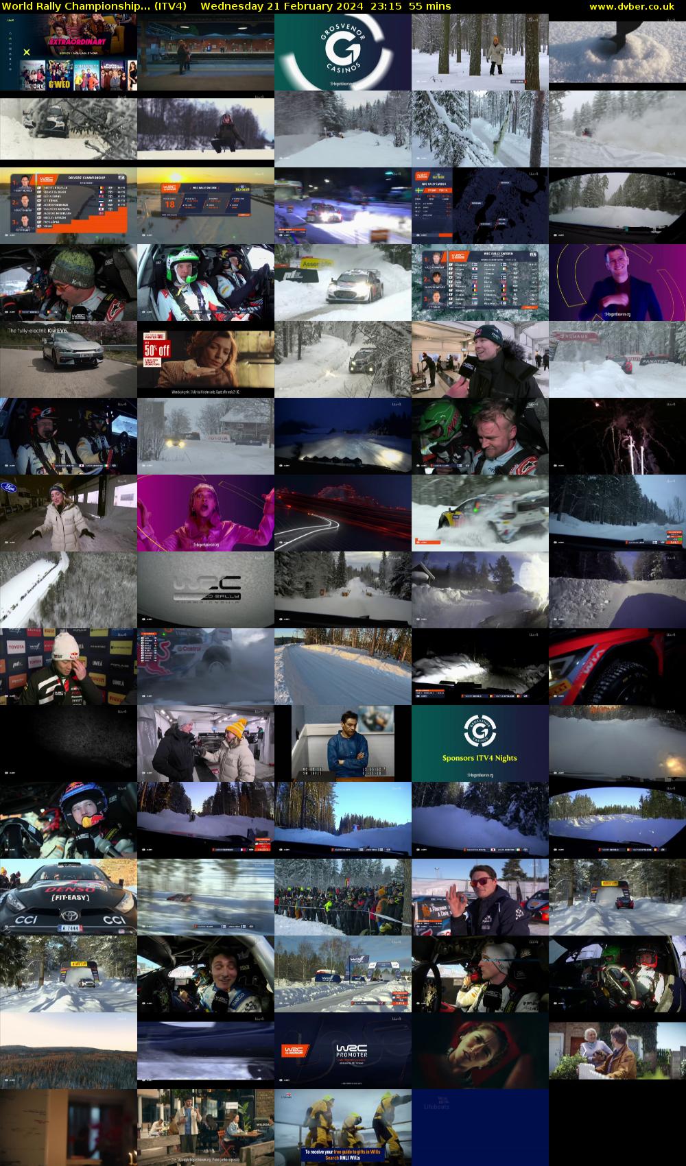 World Rally Championship... (ITV4) Wednesday 21 February 2024 23:15 - 00:10