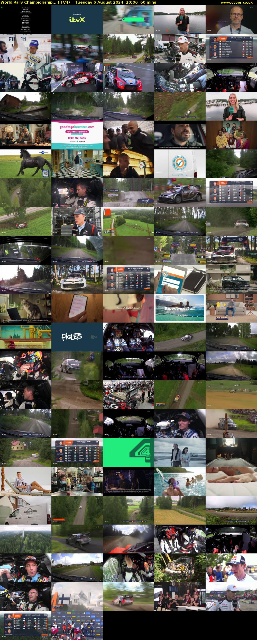 World Rally Championship... (ITV4) Tuesday 6 August 2024 20:00 - 21:00
