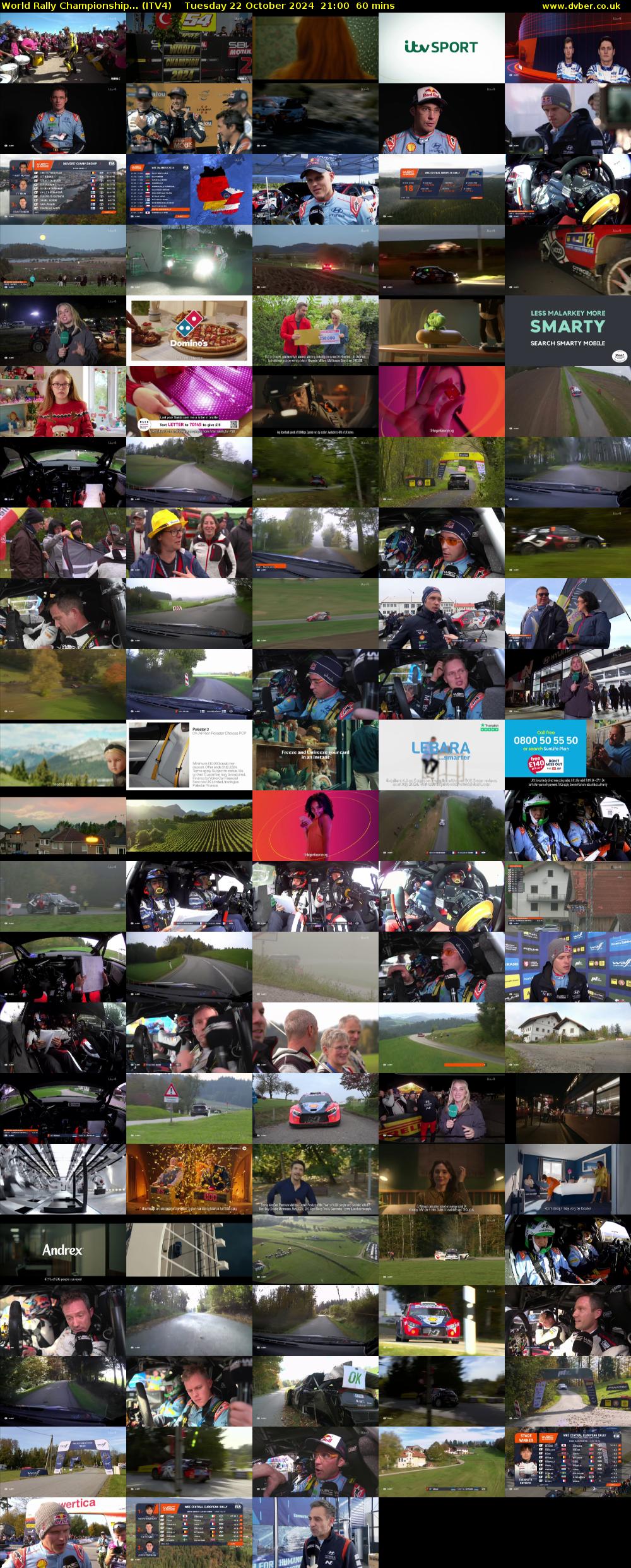 World Rally Championship... (ITV4) Tuesday 22 October 2024 21:00 - 22:00