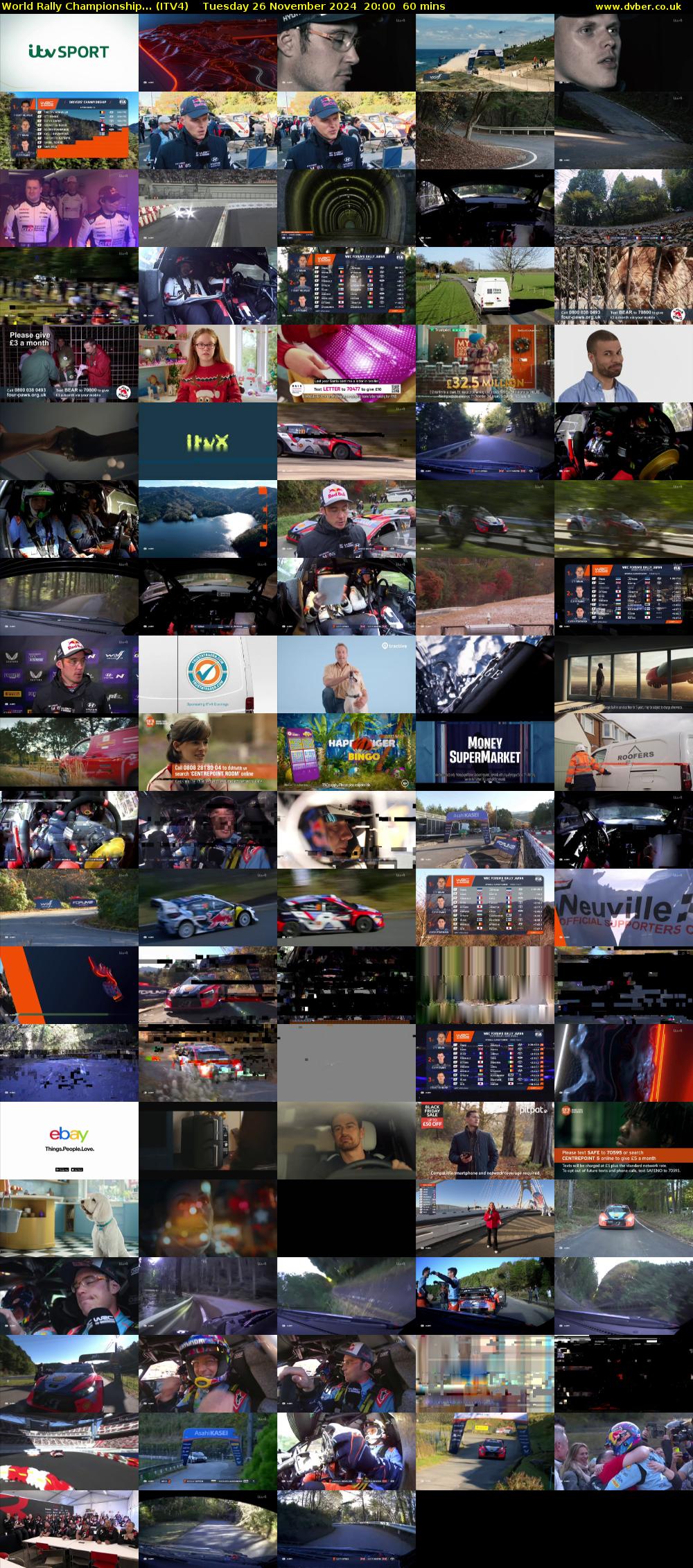 World Rally Championship... (ITV4) Tuesday 26 November 2024 20:00 - 21:00
