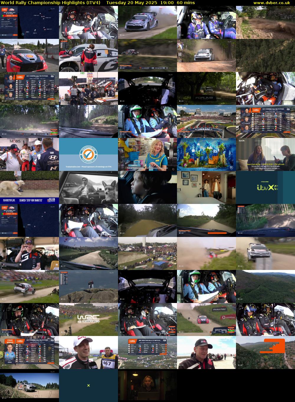 World Rally Championship Highlights (ITV4) Tuesday 20 May 2025 19:00 - 20:00
