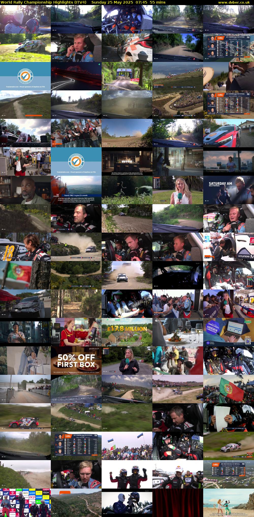 World Rally Championship Highlights (ITV4) Sunday 25 May 2025 07:45 - 08:40