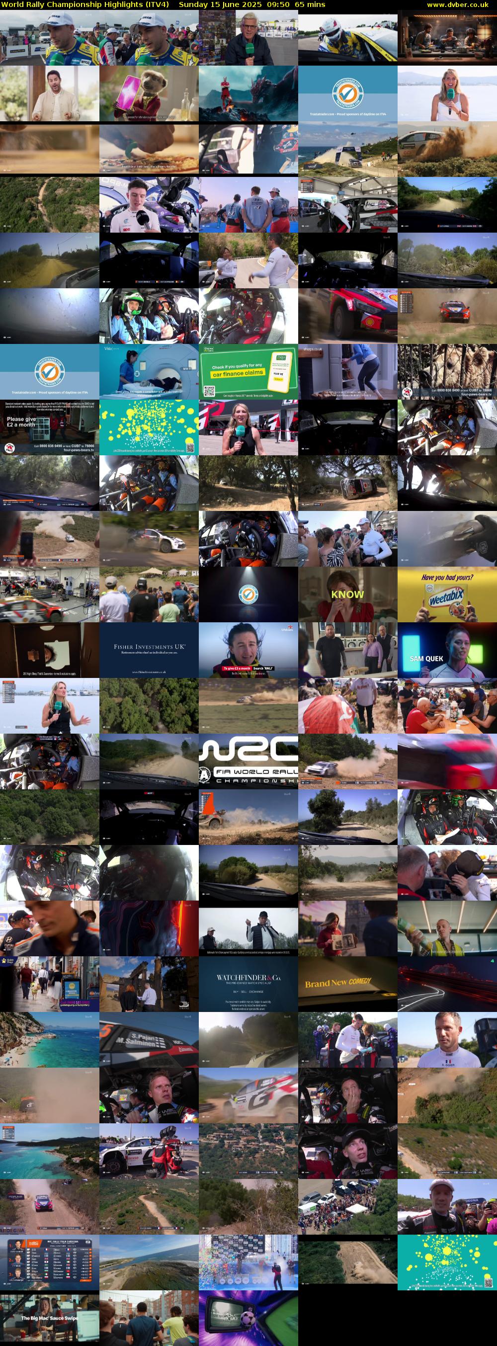 World Rally Championship Highlights (ITV4) Sunday 15 June 2025 09:50 - 10:55