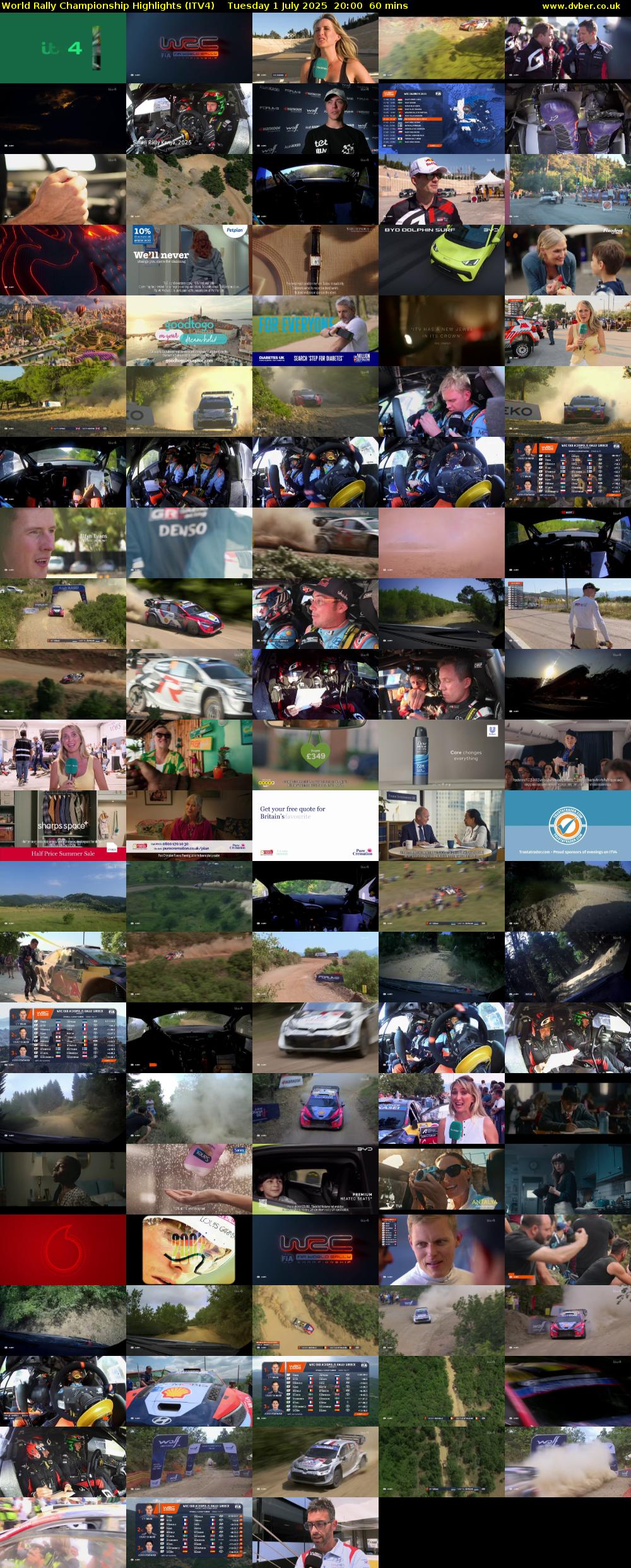 World Rally Championship Highlights (ITV4) Tuesday 1 July 2025 20:00 - 21:00