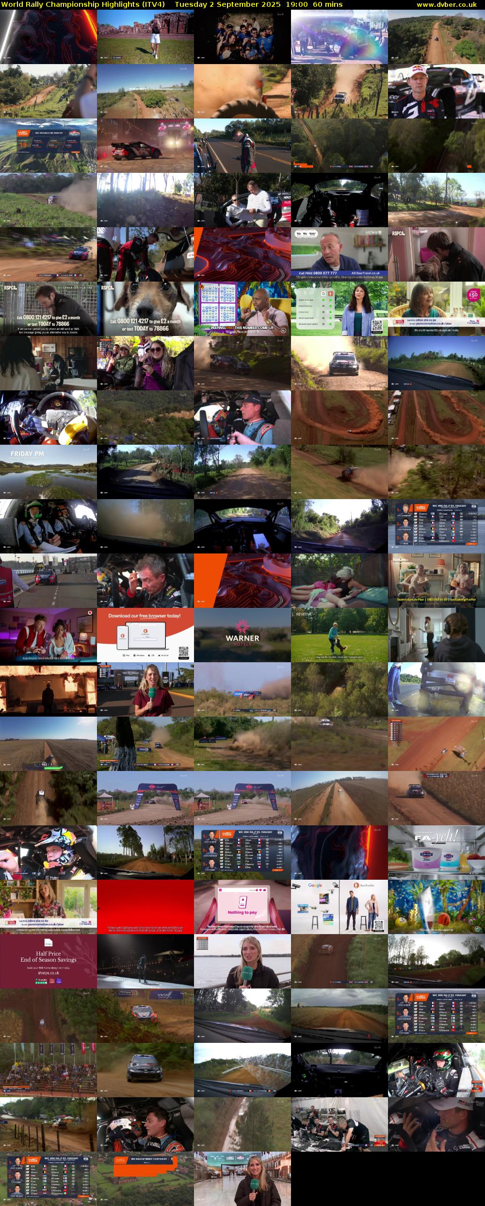 World Rally Championship Highlights (ITV4) Tuesday 2 September 2025 19:00 - 20:00