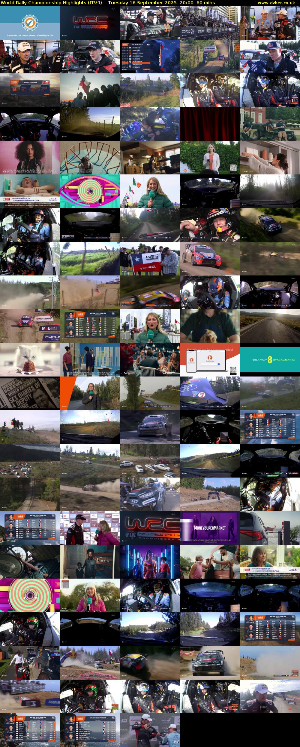 World Rally Championship Highlights (ITV4) Tuesday 16 September 2025 20:00 - 21:00