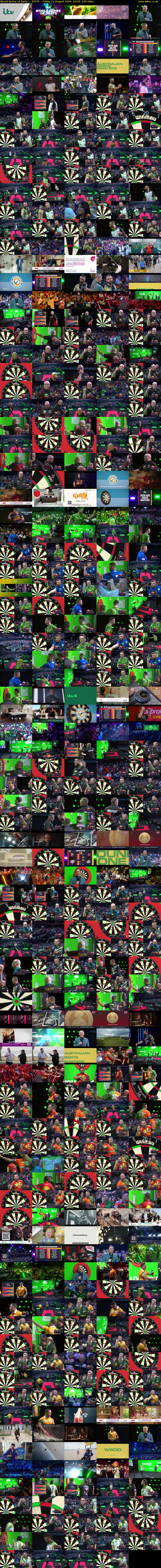 World Series of Darts:... (ITV4) Friday 21 August 2026 10:00 - 14:00