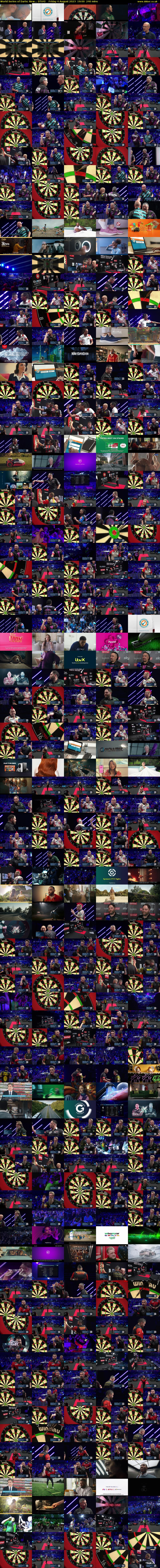 World Series of Darts: New... (ITV4) Friday 4 August 2023 19:00 - 23:00