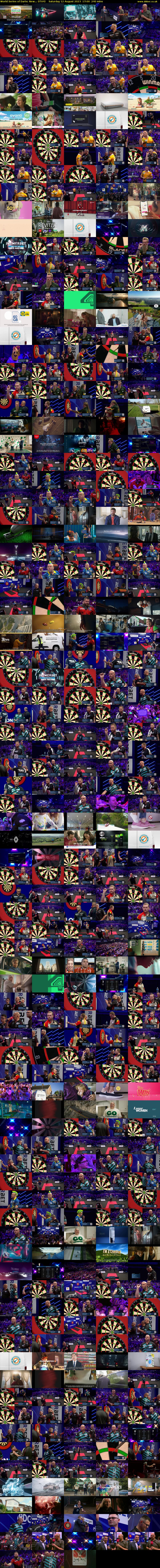 World Series of Darts: New... (ITV4) Saturday 12 August 2023 17:00 - 21:00