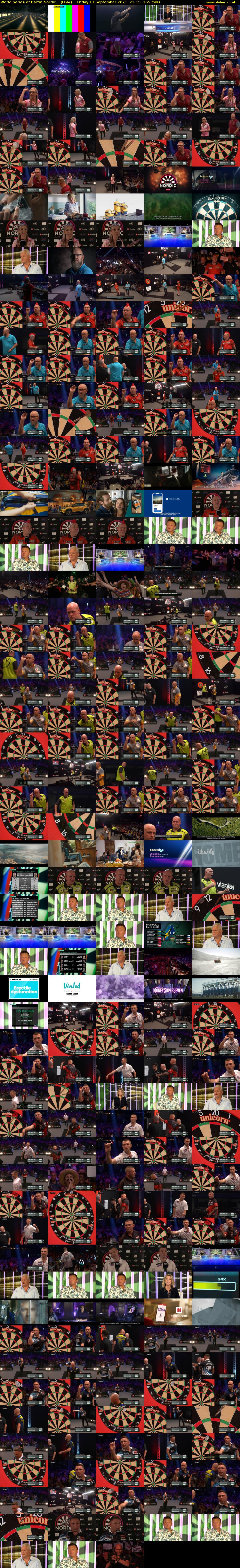 World Series of Darts: Nordic... (ITV4) Friday 17 September 2021 21:15 - 00:00