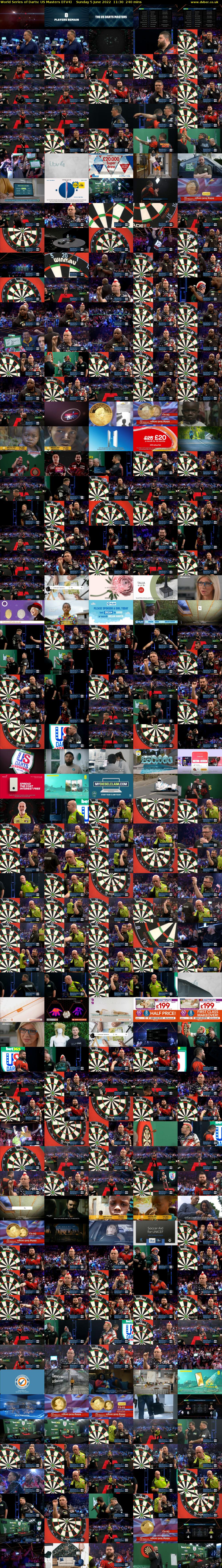 World Series of Darts: US Masters (ITV4) Sunday 5 June 2022 11:30 - 15:30