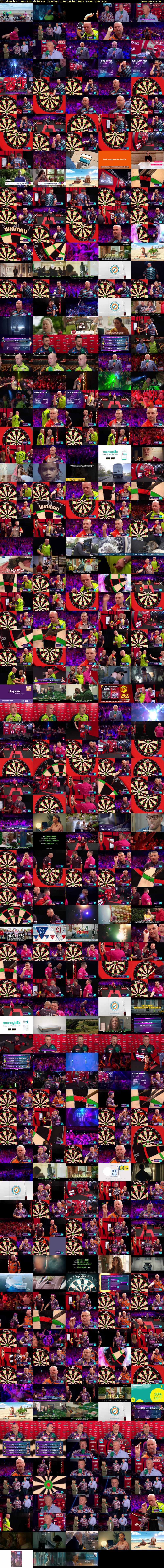 World Series of Darts Finals (ITV4) Sunday 17 September 2023 12:00 - 16:00