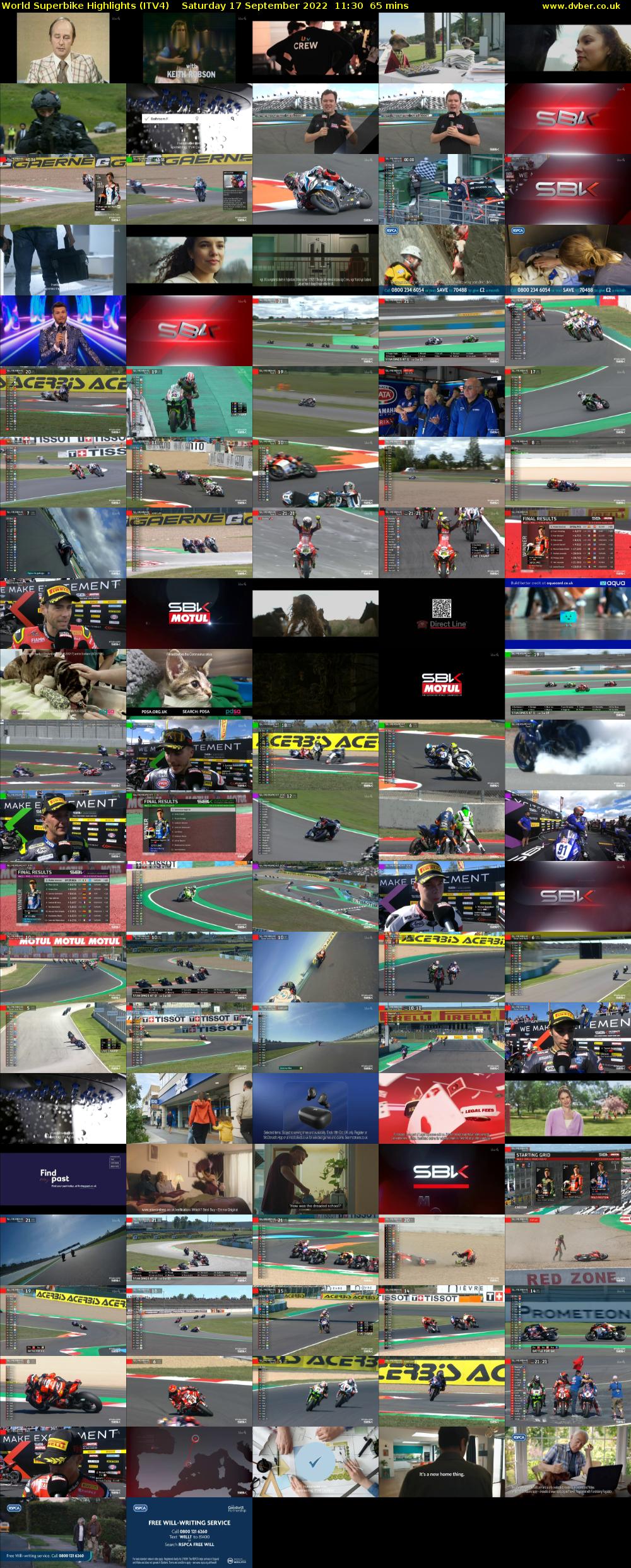World Superbike Highlights (ITV4) Saturday 17 September 2022 11:30 - 12:35