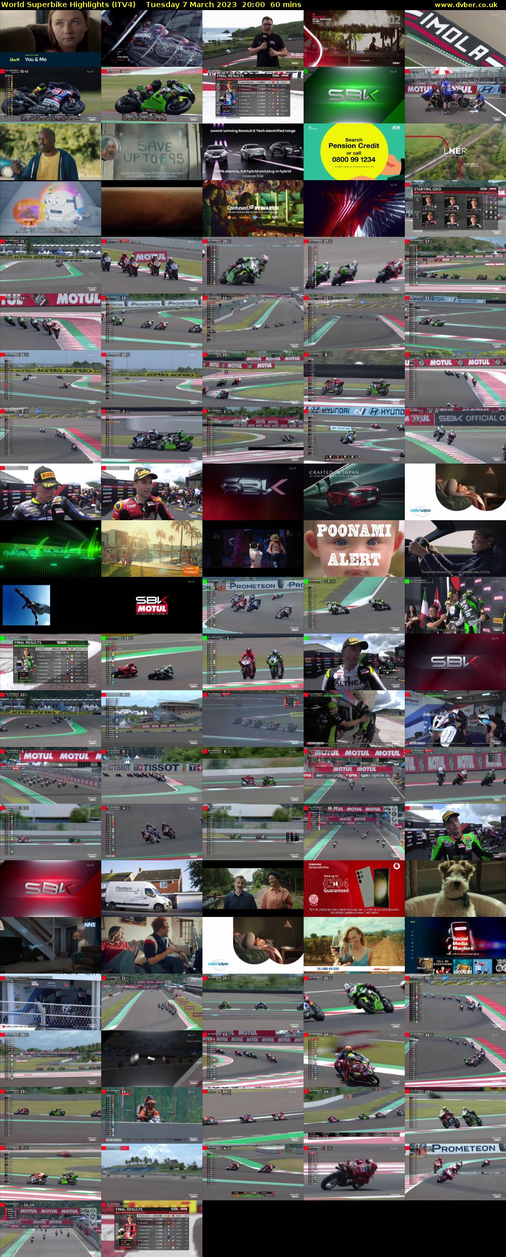 World Superbike Highlights (ITV4) Tuesday 7 March 2023 20:00 - 21:00