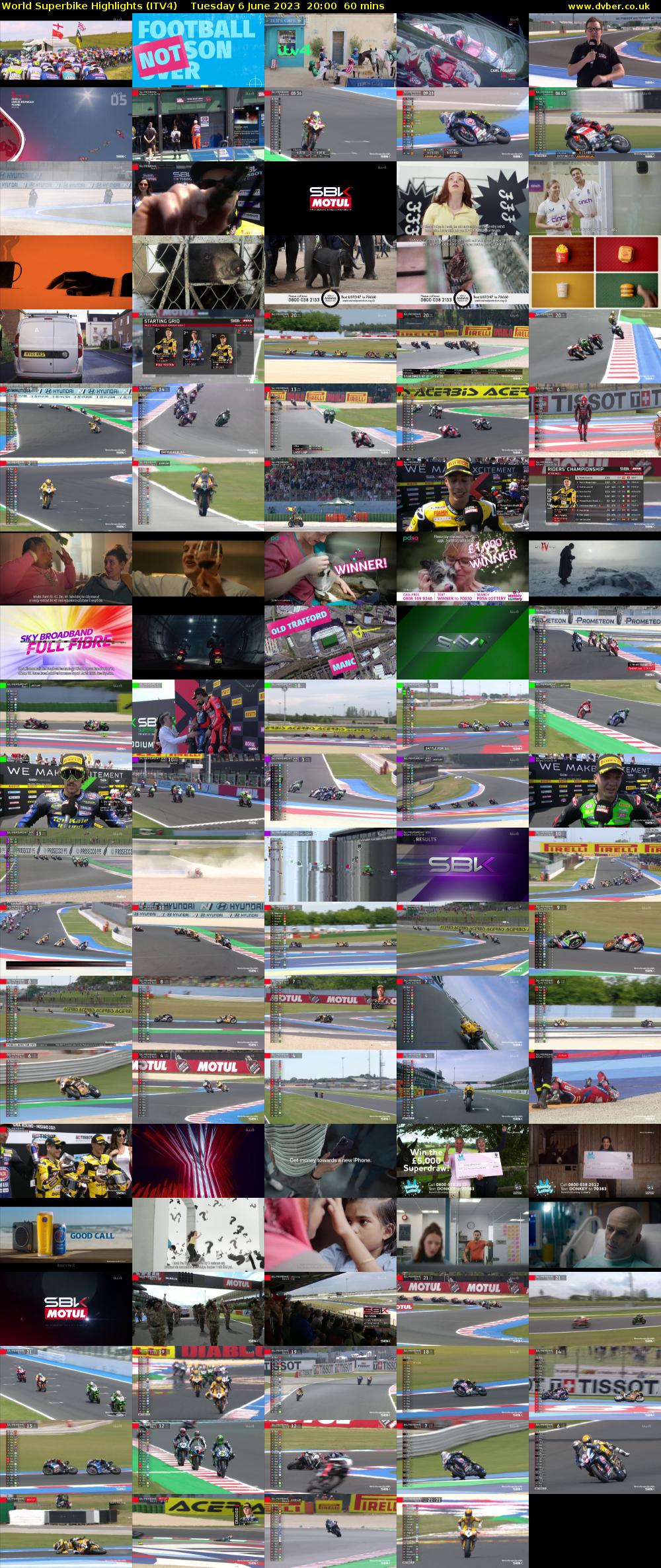 World Superbike Highlights (ITV4) Tuesday 6 June 2023 20:00 - 21:00