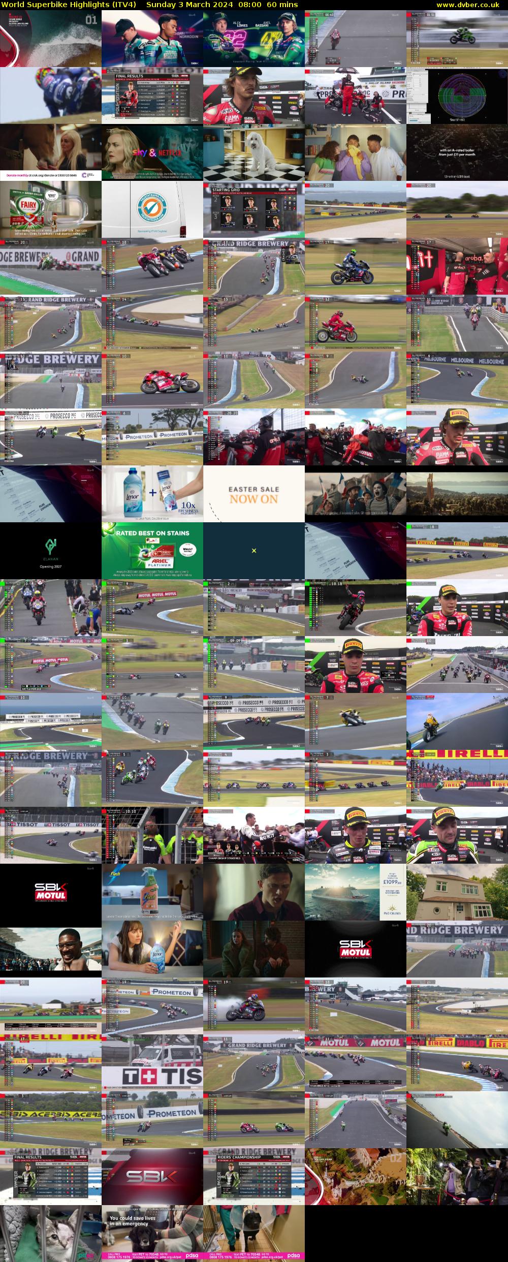 World Superbike Highlights (ITV4) Sunday 3 March 2024 08:00 - 09:00
