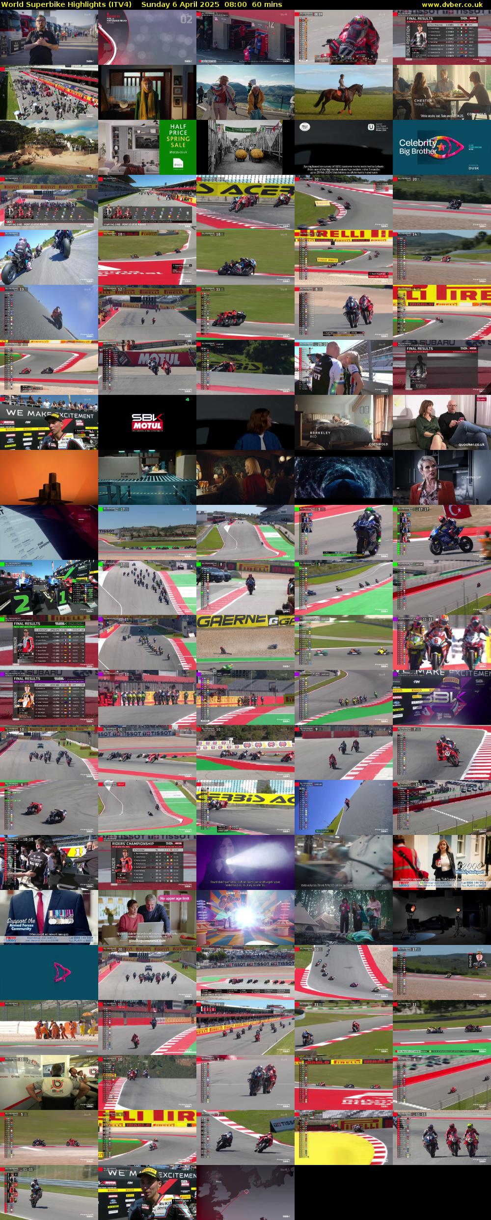 World Superbike Highlights (ITV4) Sunday 6 April 2025 08:00 - 09:00