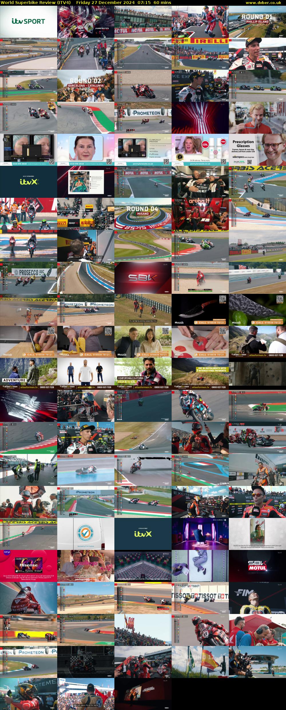 World Superbike Review (ITV4) Friday 27 December 2024 07:15 - 08:15