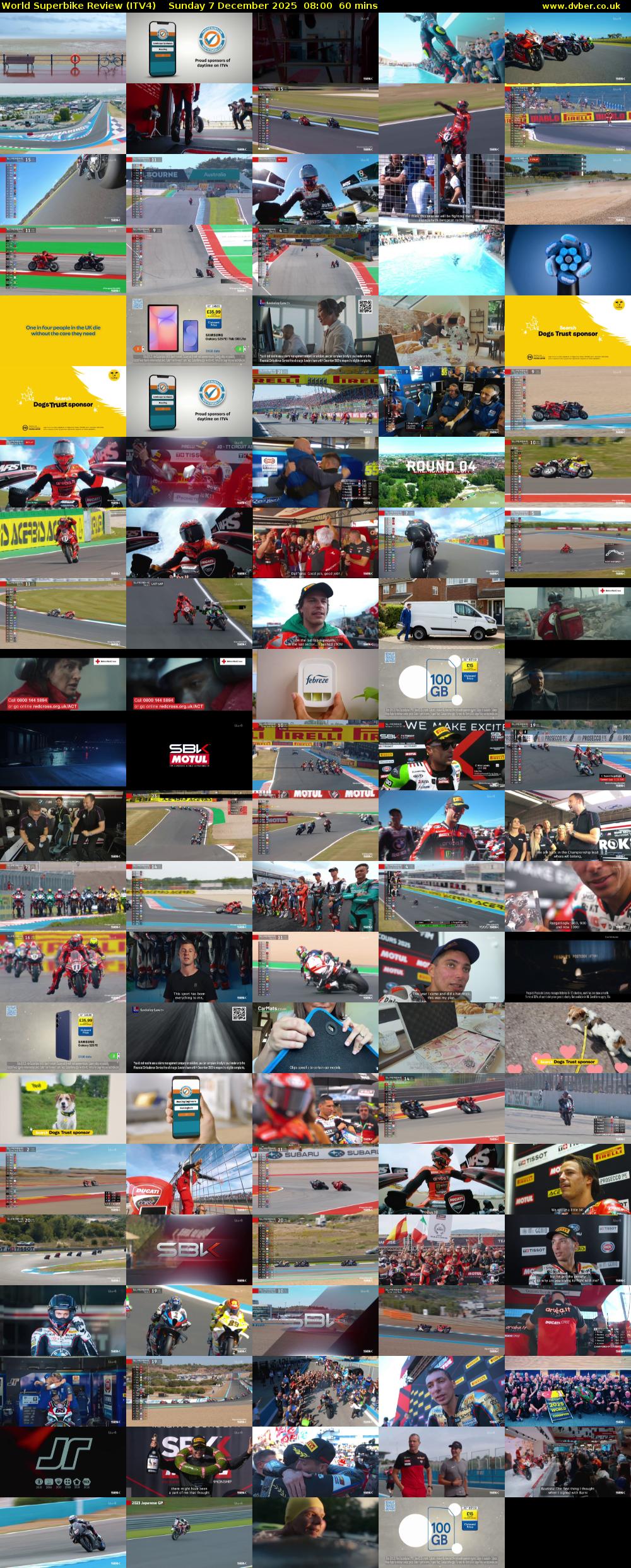 World Superbike Review (ITV4) Sunday 7 December 2025 08:00 - 09:00