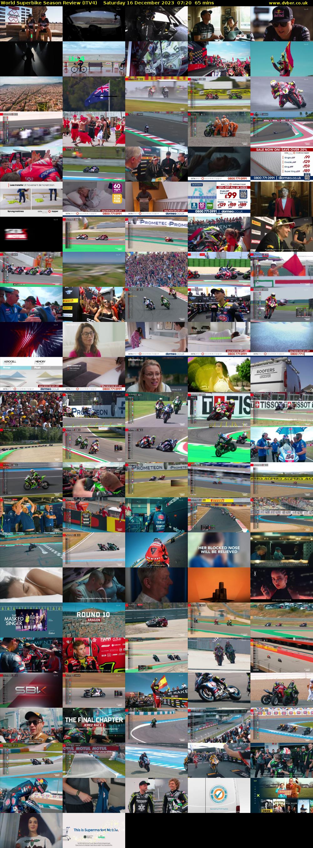 World Superbike Season Review (ITV4) Saturday 16 December 2023 07:20 - 08:25