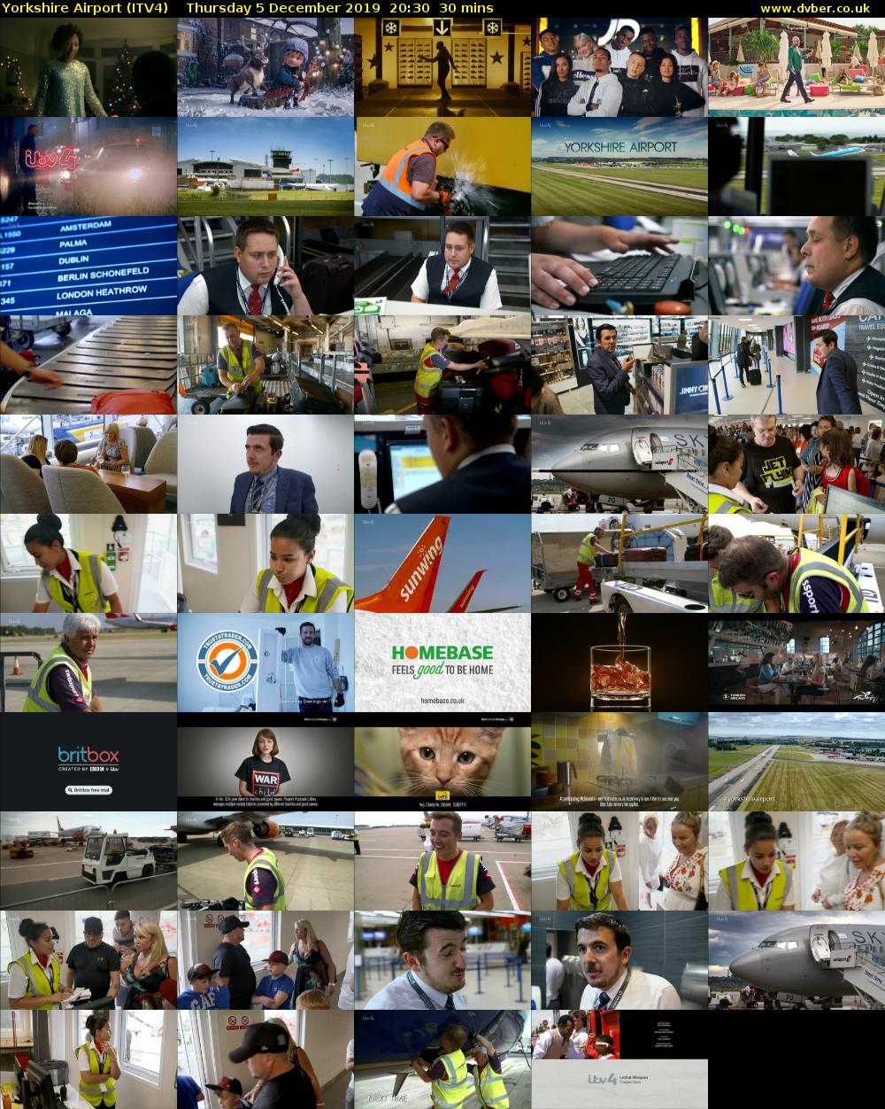 Yorkshire Airport (ITV4) Thursday 5 December 2019 20:30 - 21:00