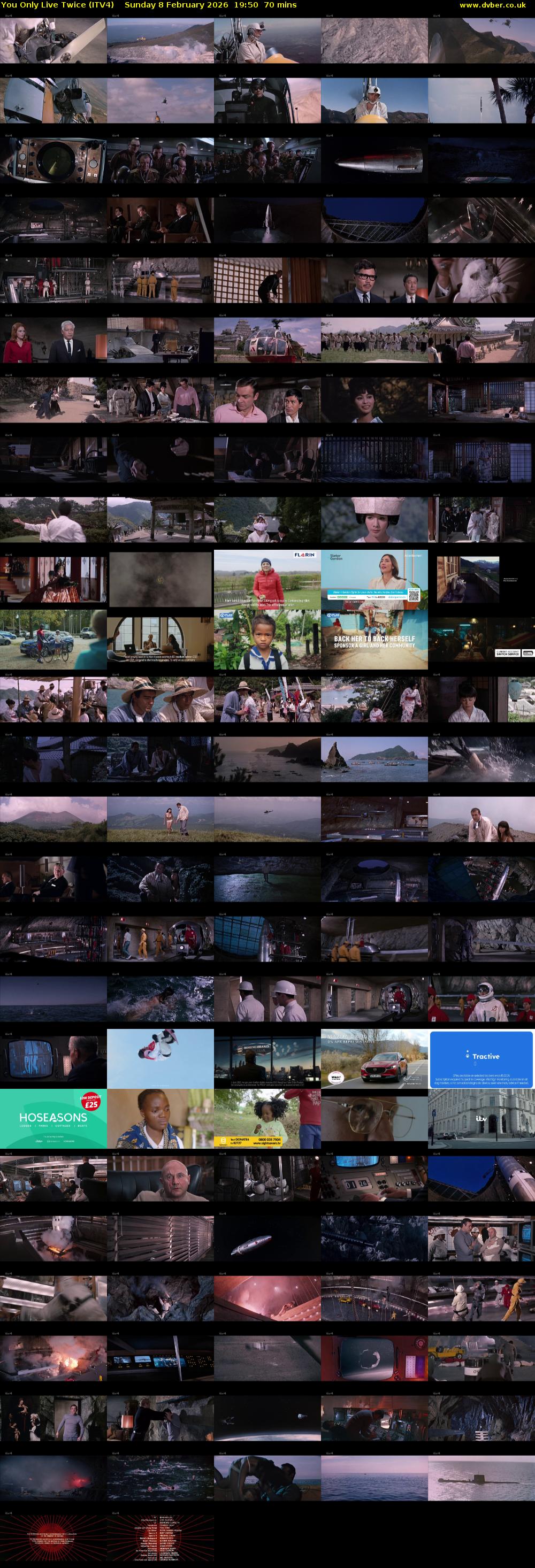 You Only Live Twice (ITV4) Sunday 8 February 2026 19:50 - 21:00