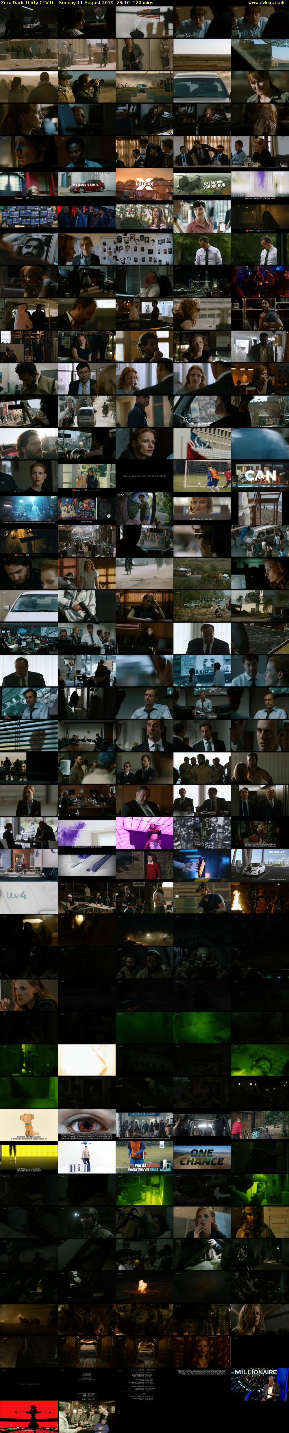 Zero Dark Thirty (ITV4) Sunday 11 August 2019 23:10 - 01:10