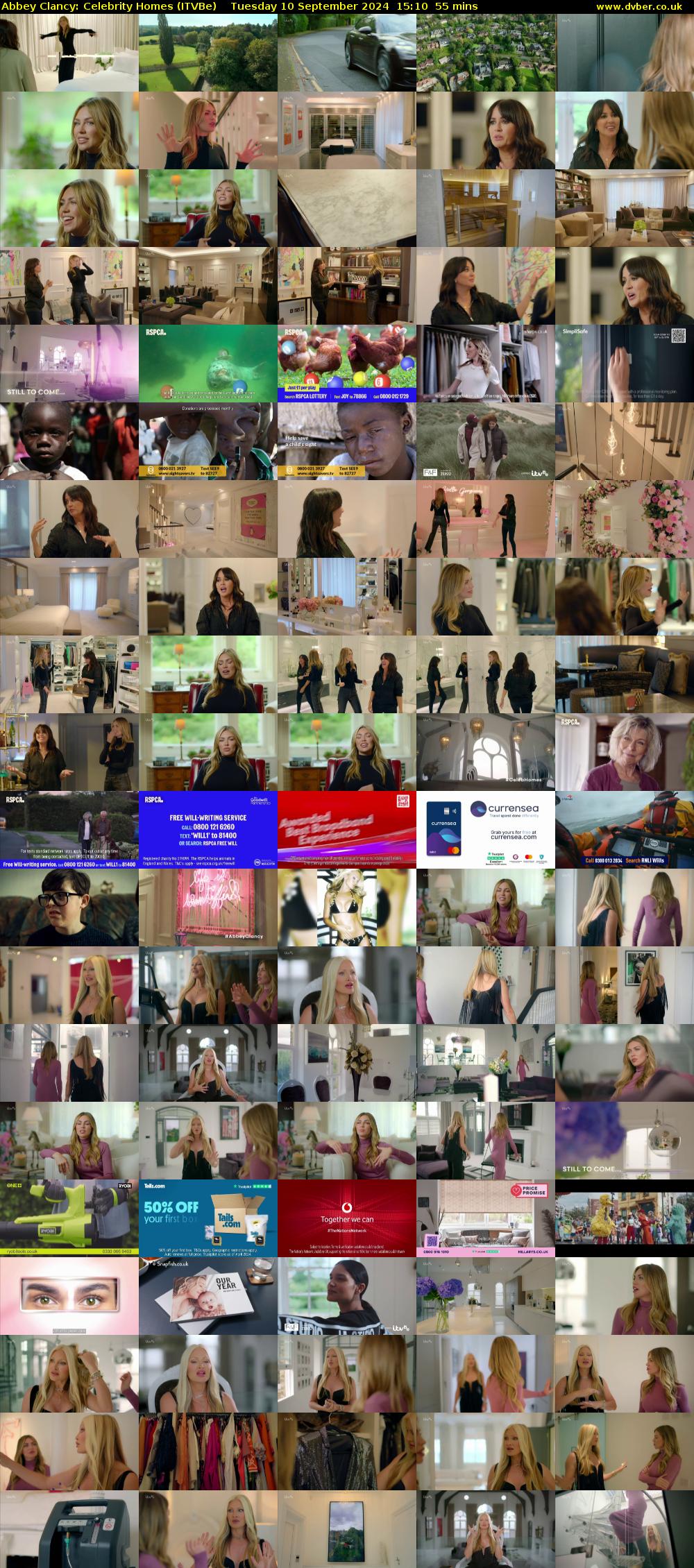 Abbey Clancy: Celebrity Homes (ITVBe) Tuesday 10 September 2024 15:10 - 16:05